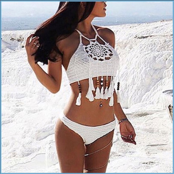 Other - Sale Boho Crochet Bikini 2 piece swimsuit